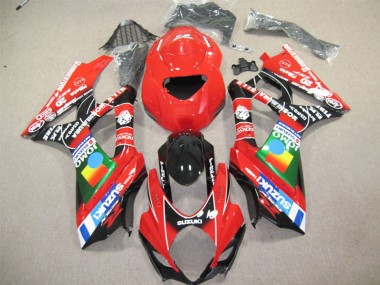 Mejores Carenados Moto Suzuki GSXR 600 2004-2005 - Rojo Azul Verde Negro JOMO