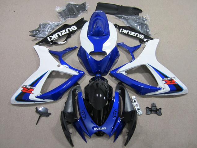 Mejores Carenados Moto Suzuki GSXR 600 2006-2007 - Blanco Azul Negro Rojo