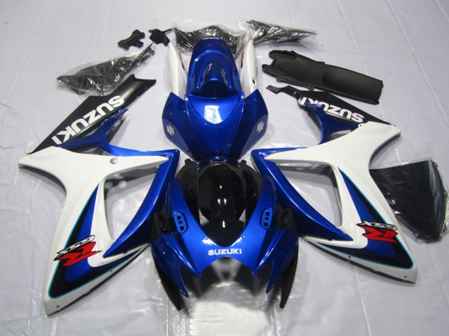Mejores Carenados Moto Suzuki GSXR 600 2006-2007 - Blanco Azul Negro Brillante Rojo