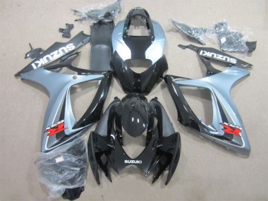 Mejores Carenados Moto Suzuki GSXR 600 2006-2007 - Gris Negro Brillante