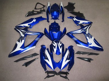Mejores Carenados Moto Suzuki GSXR 600 2008-2010 - Blanco Azul