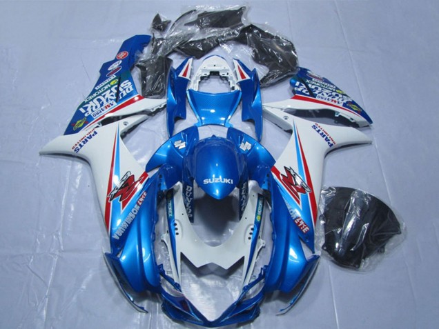 Mejores Carenados Moto Suzuki GSXR 600 2011-2024 - Azul Blanco