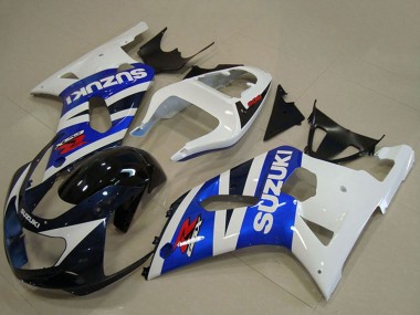 Mejores Carenados Moto Suzuki GSXR 750 2001-2003 - Blanco Azul Negro Brillante Rojo