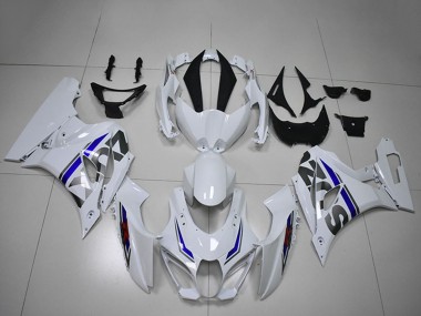 Mejores Carenados Moto Suzuki GSXR 1000 2017-2024 - Blanco Azul