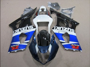Mejores Carenado Moto Suzuki GSXR 1000 2003-2004 - Blanco Azul Negro Rojo
