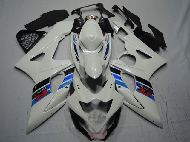 Mejores Carenado Moto Suzuki GSXR 1000 2005-2006 - Blanco Azul Negro Rojo