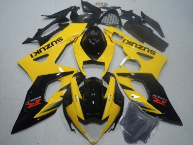 Mejores Carenado Moto Suzuki GSXR 1000 2005-2006 - Amarillo Negro Brillante