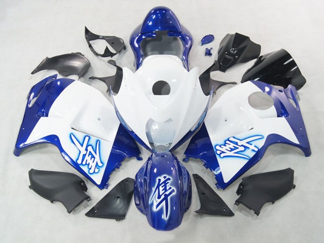 Mejores Carenados Moto Suzuki GSXR 1300 Hayabusa 1996-2007 - Blanco Azul