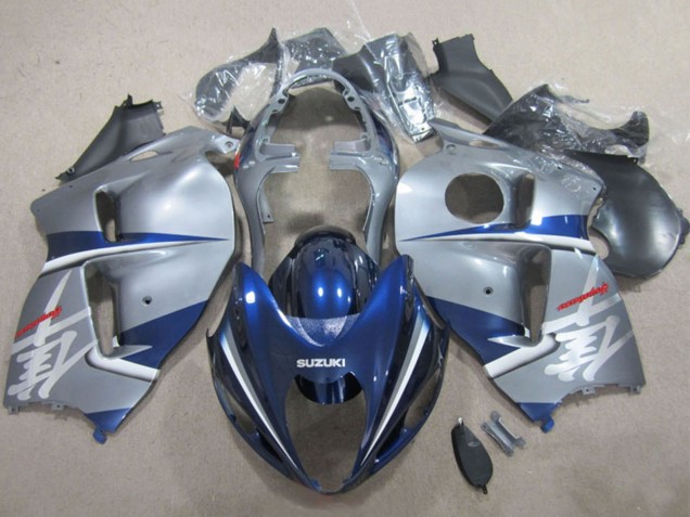 Mejores Carenados Moto Suzuki GSXR 1300 Hayabusa 1996-2007 - Plata Azul