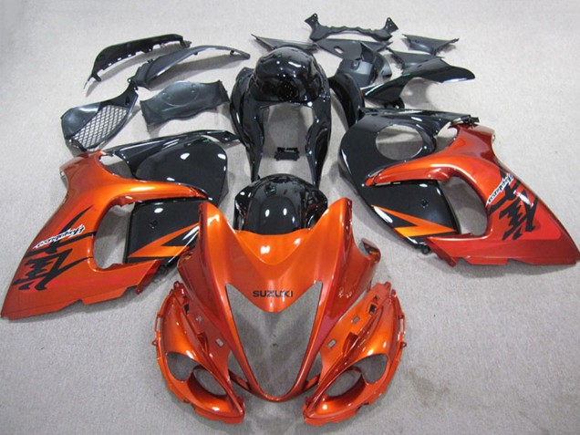 Mejores Carenados Moto Suzuki GSXR 1300 Hayabusa 2008-2020 - Naranja Negro