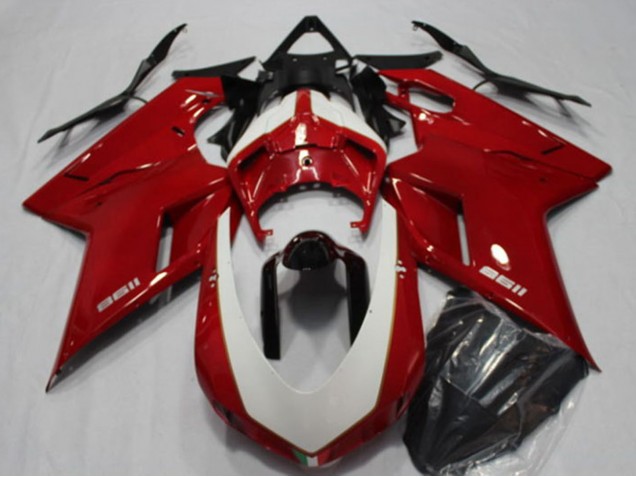 Mejores Carenados Moto Ducati 1198 2007-2014 - Rojo