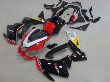 Mejores Carenado Moto Aprilia RS4 50 125 2012-2018 - Blanco Rojo Amarillo Negro Brillante