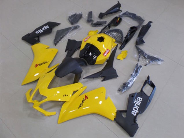 Mejores Carenado Moto Aprilia RS4 50 125 2012-2018 - Amarillo Negro Mate