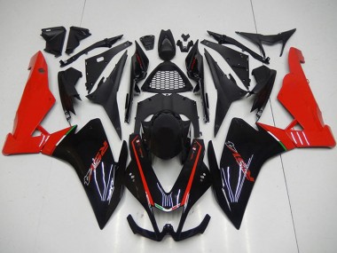 Mejores Carenados Moto Aprilia RSV4 1000 2009-2015 - Negro Rojo