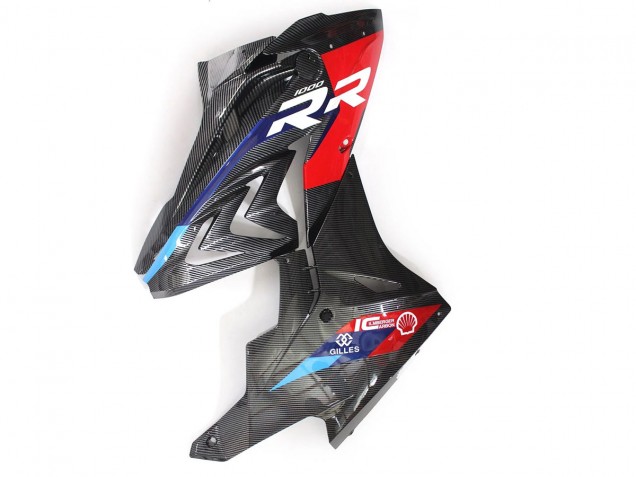Mejores Carenados Moto BMW S1000RR 2015-2016 - Azul Rojo FibraCarbono
