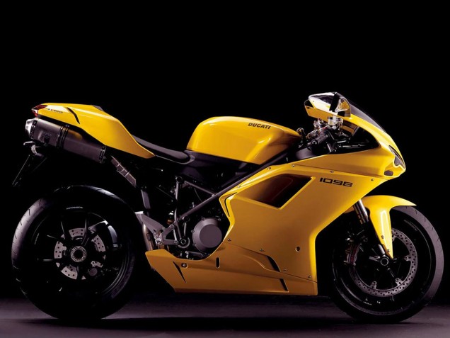 Mejores Carenados Moto Ducati 1098 2007-2014 - Amarillo