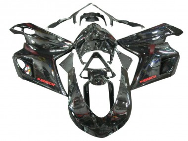 Mejores Carenados Moto Ducati 1098 2007-2014 - Negro Brillante