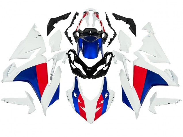 Mejores Carenados Moto Honda CBR500R 2022-2023 - Blanco Rojo Azul