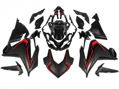 Mejores Carenado Moto Honda CBR500R 2022-2023 - Negro Mate Rojo