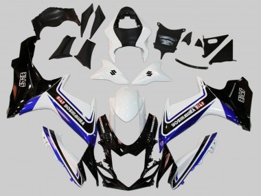 Mejores Carenados Moto Suzuki GSXR 600/750 2011-2024 - Blanco Azul Negro Alstare