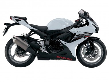 Mejores Carenados Moto Suzuki GSXR 600/750 2011-2024 - Blanco Negro