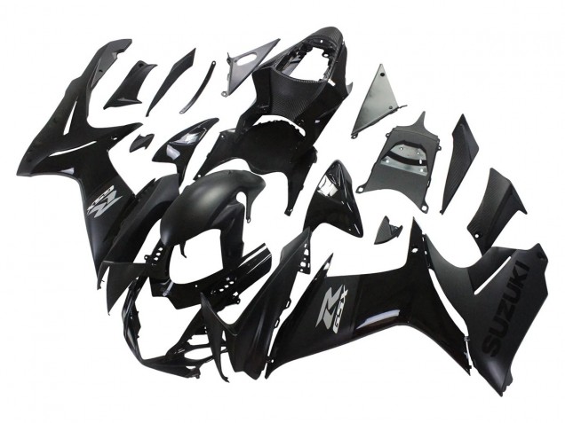 Mejores Carenados Moto Suzuki GSXR 600/750 2011-2024 - Negro Mate Negro Brillante
