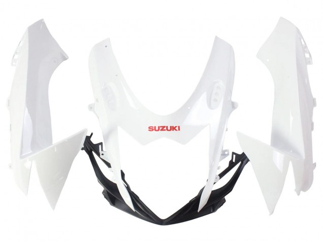 Mejores Carenados Moto Suzuki GSXR 600/750 2011-2024 - Blanco Negro Brillante Rojo Calcomanía