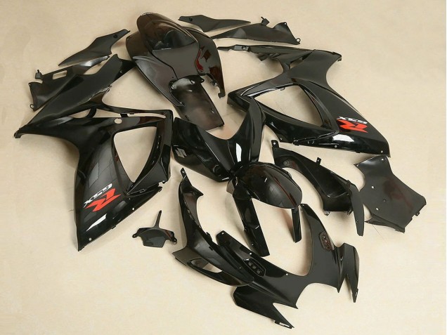 Mejores Carenado Moto Suzuki GSXR 600/750 2006-2007 - Negro Brillante