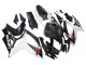 Mejores Carenados Moto Suzuki GSXR 600/750 2006-2007 - Negro Blanco FibraCarbono Estilo