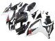 Mejores Carenados Moto Suzuki GSXR 600/750 2006-2007 - Negro Blanco FibraCarbono Estilo