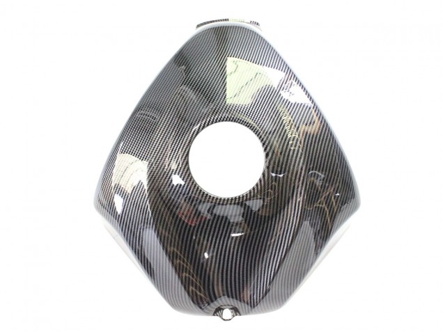 Mejores Carenados Moto Suzuki GSXR 600/750 2006-2007 - Negro Blanco FibraCarbono Estilo