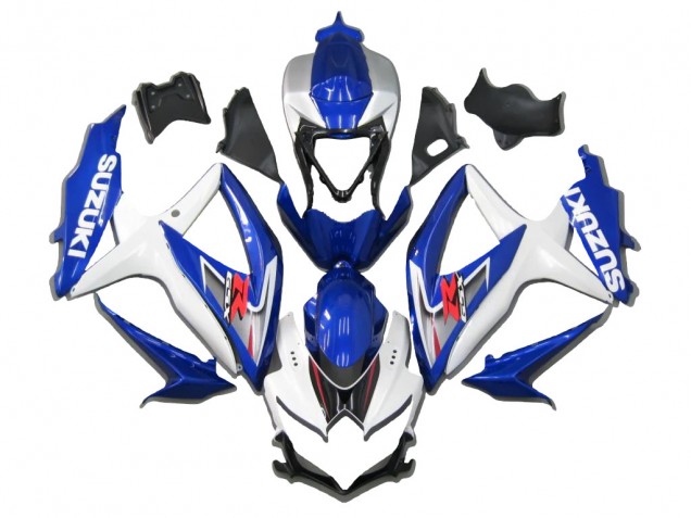 Mejores Carenado Moto Suzuki GSXR 600/750 2008-2010 - Blanco Azul Rojo