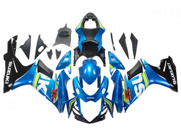 Mejores Carenados Moto Suzuki GSXR 600/750 2011-2024 - Azul Blanco Verde Negro