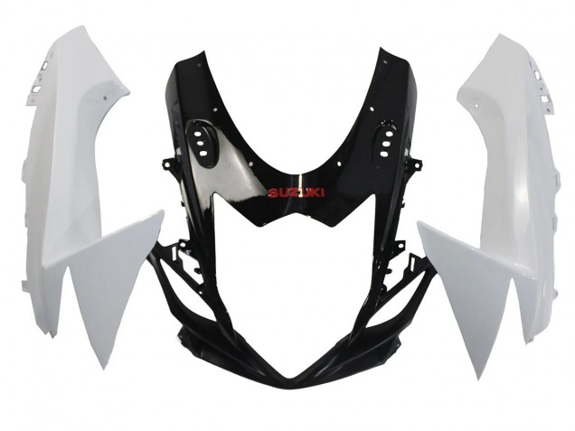 Mejores Carenados Moto Suzuki GSXR 600/750 2011-2024 - Blanco Negro Brillante