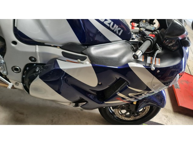 Mejores Carenados Moto Suzuki GSXR 1300 Hayabusa 1996-2007 - Azul Blanco