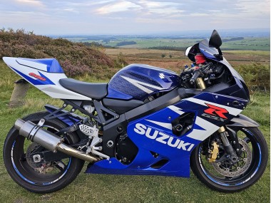 Mejores Carenados Moto Suzuki GSXR 600 2004-2005 - Azul Blanco Rojo