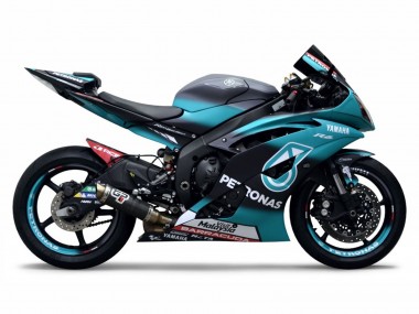 Mejores Carenados Moto Yamaha YZF R6 2008-2016 - Verde Claro Blanco Negro Petronas