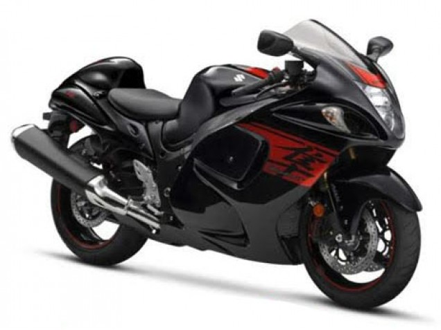 Mejores Carenado Moto Suzuki GSXR 1300 Hayabusa 2008-2020 - Negro Brillante Rojo