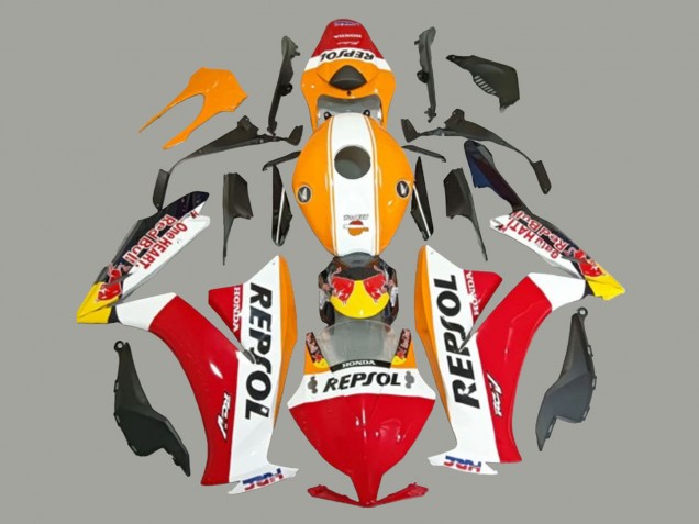 Mejores Carenados Moto Honda CBR1000RR 2012-2016 - Blanco Naranja Rojo Amarillo HRC Repsol