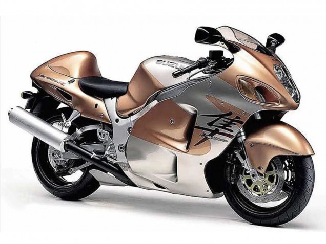 Mejores Carenados Moto Suzuki GSXR 1300 Hayabusa 1996-2007 - Marrón Claro Plata