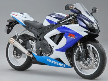 Mejores Carenados Moto Suzuki GSXR 600/750 2008-2010 - Blanco Azul Rojo