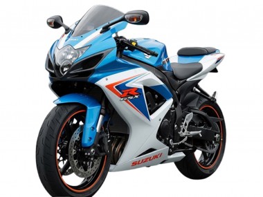 Mejores Carenados Moto Suzuki GSXR 600 2006-2007 - Blanco Azul Rojo