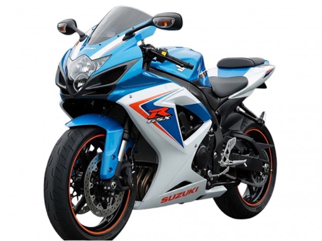 Mejores Carenados Moto Suzuki GSXR 600 2006-2007 - Blanco Azul Rojo