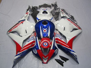 Moto Plástica Honda CBR 600 RR 2009-2012 - Blanco Azul Rojo