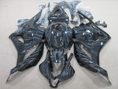 Moto Plástica Honda CBR 600 RR 2009-2012 - Negro Plata Llama