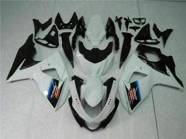 Moto Plástica Suzuki GSXR 1000 K9 2009-2016 - Blanco Negro Moto Plástica Suzuki GSXR 1000 K9 2009-2016 - Blanco Negro