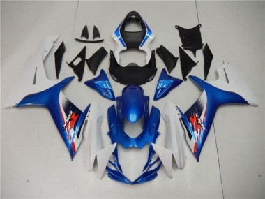 Moto Plástica Suzuki GSXR 600 / 750 K11 2011-2021 - Azul Blanco