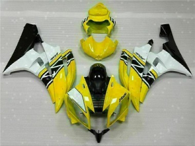 Moto Plástica Yamaha R6 2006-2007 - Amarillo Blanco Negro