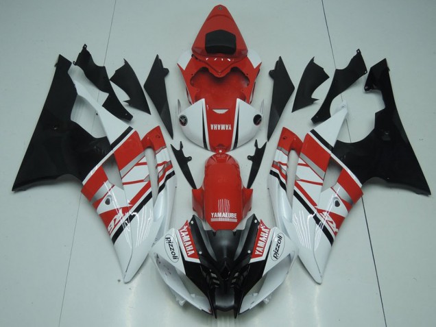 Moto Plástica Yamaha R6 2008-2016 - Rojo Blanco Negro Moto Plástica Yamaha R6 2008-2016 - Rojo Blanco Negro