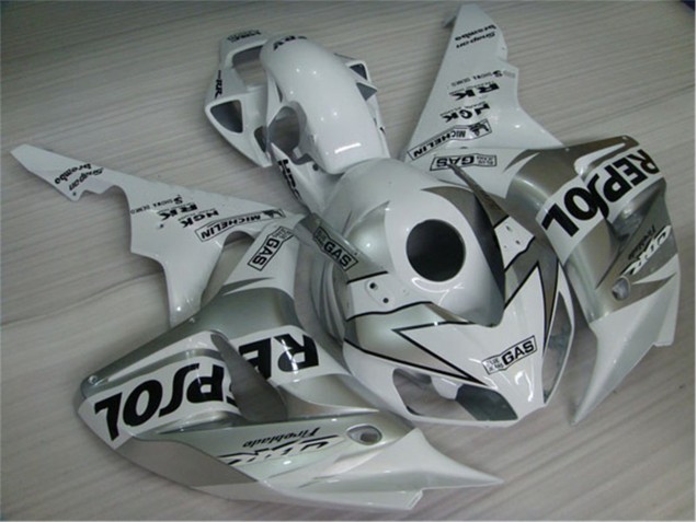 Moto Plástico Honda CBR 1000 RR 2004-2005 - Blanco Plata Negro Repsol Moto Plástico Honda CBR 1000 RR 2004-2005 - Blanco Plata Negro Repsol